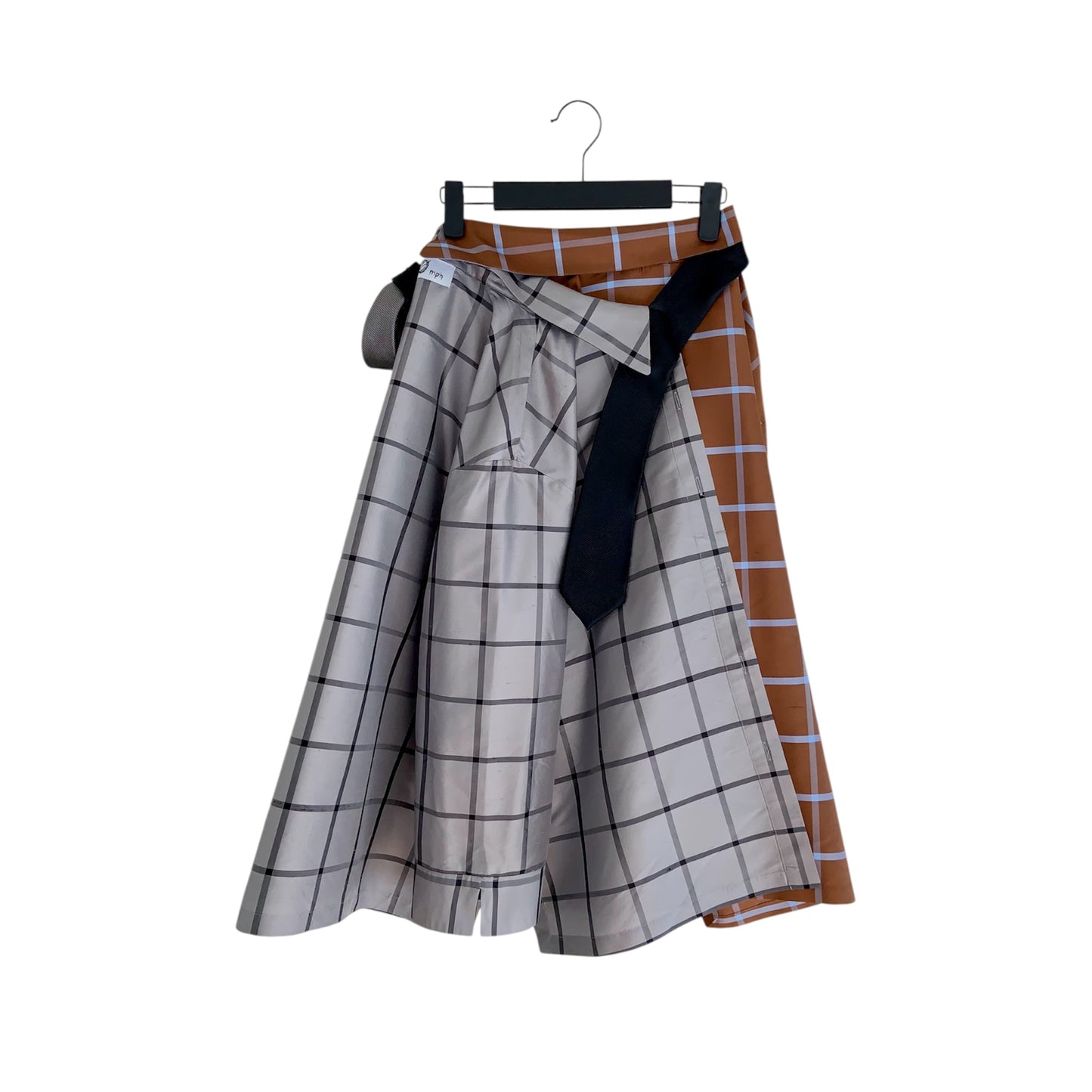 silk button down wrap skirt