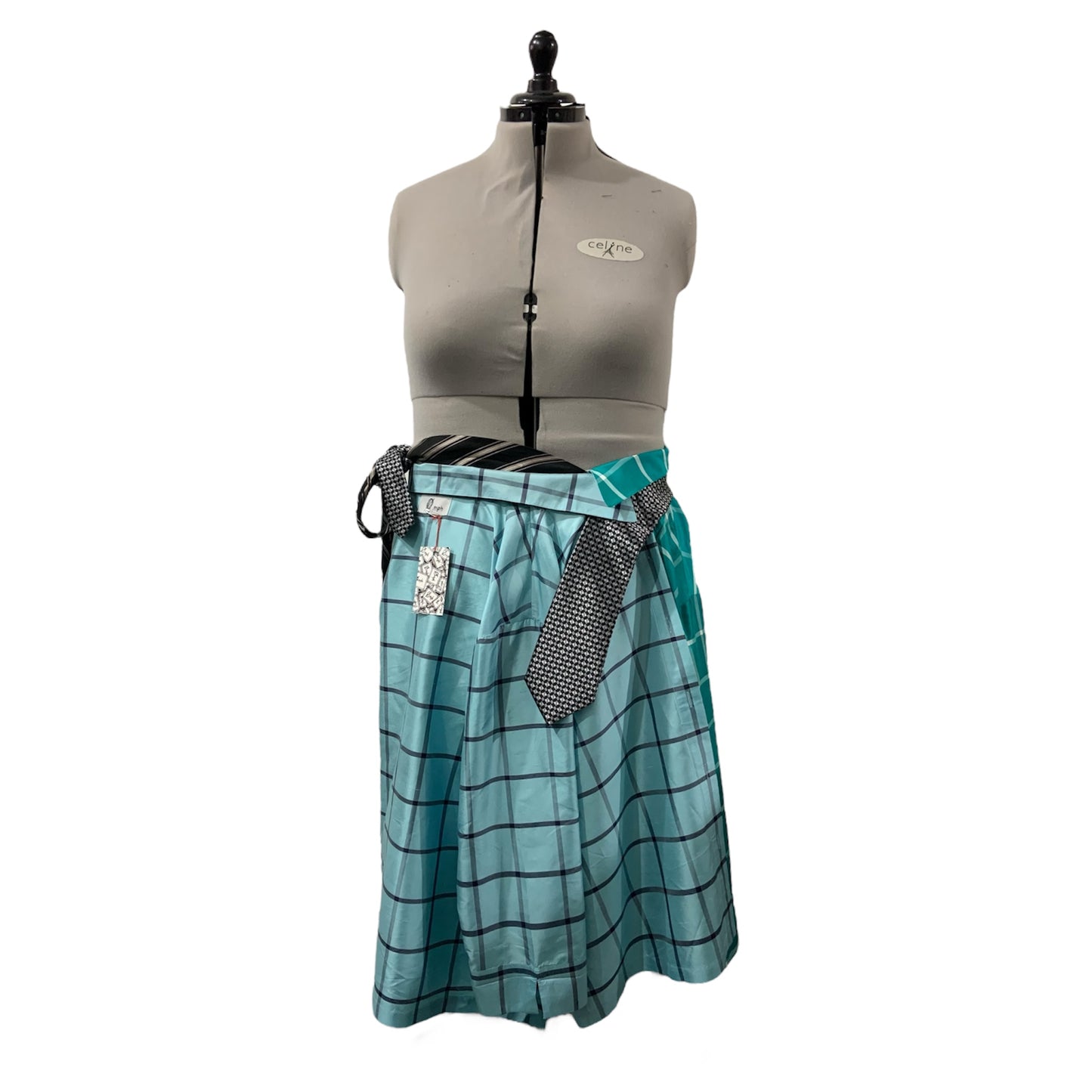 silk button down wrap skirt