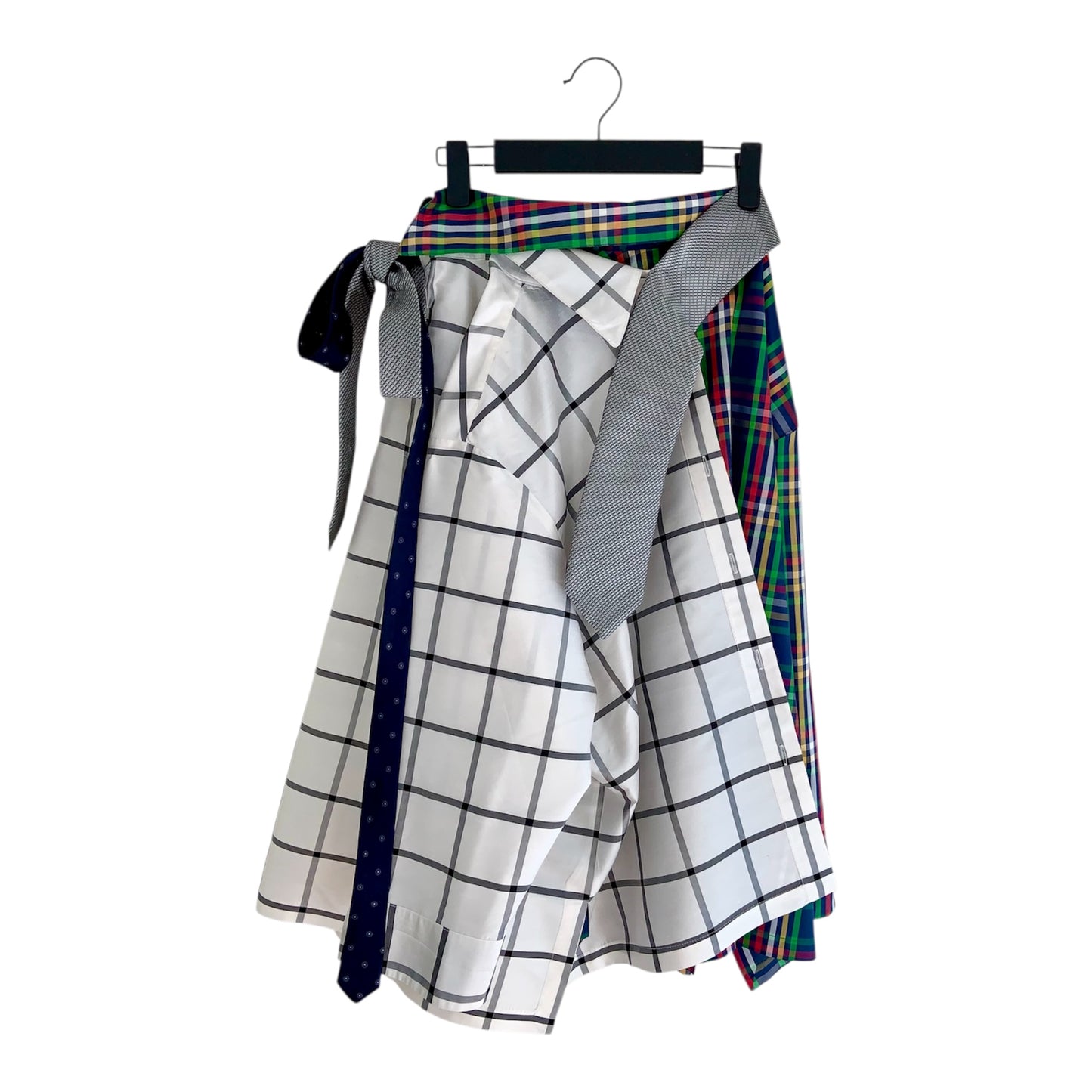 silk button down wrap skirt